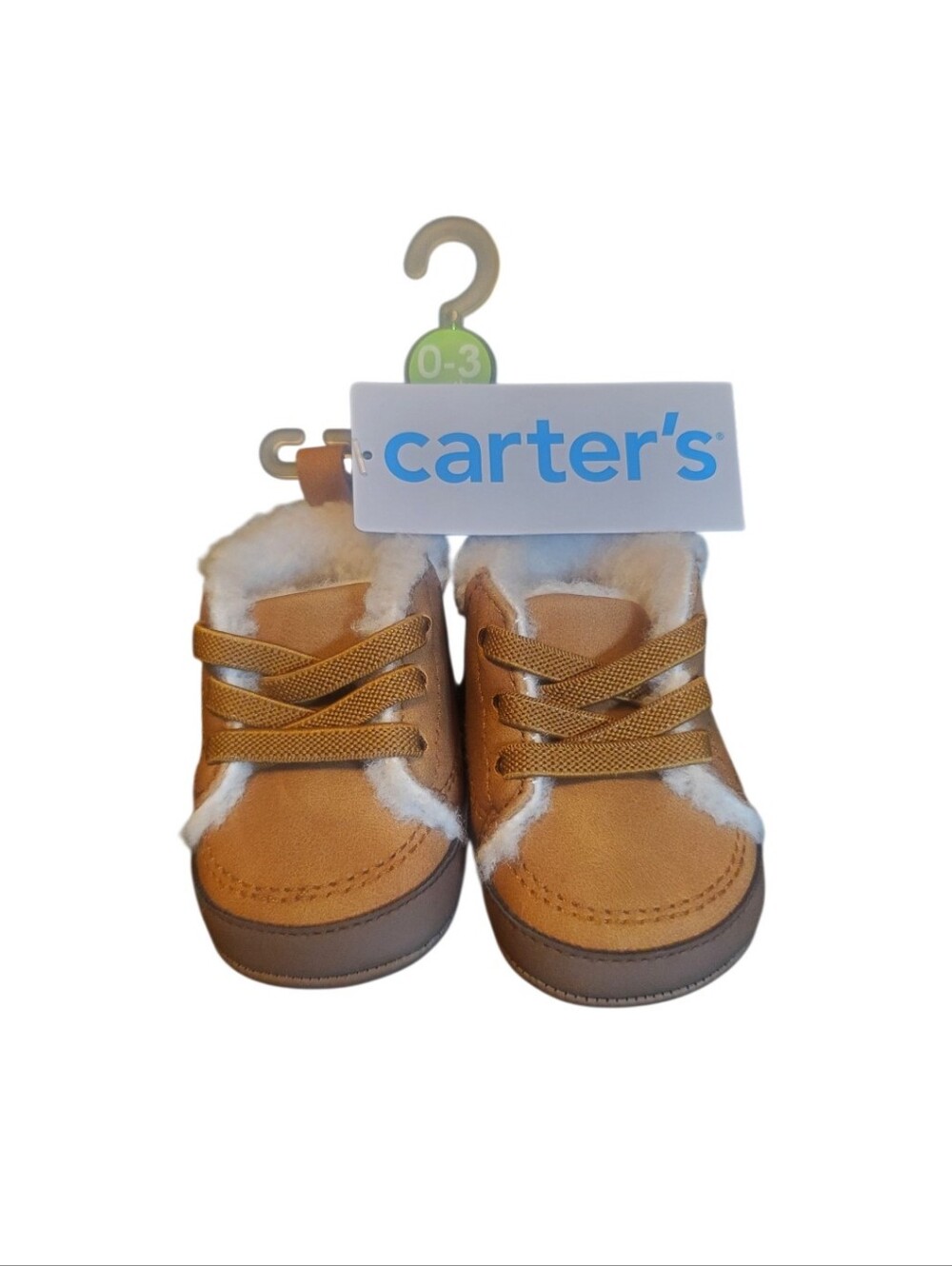 carter's Tan Faux-Fur Lined Baby Shoes